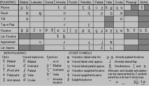 IPA Consonants (Intervocalic)