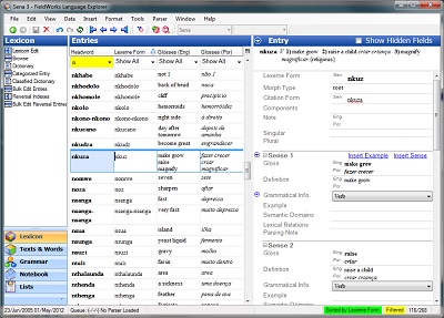 lexical mean does field lexicon