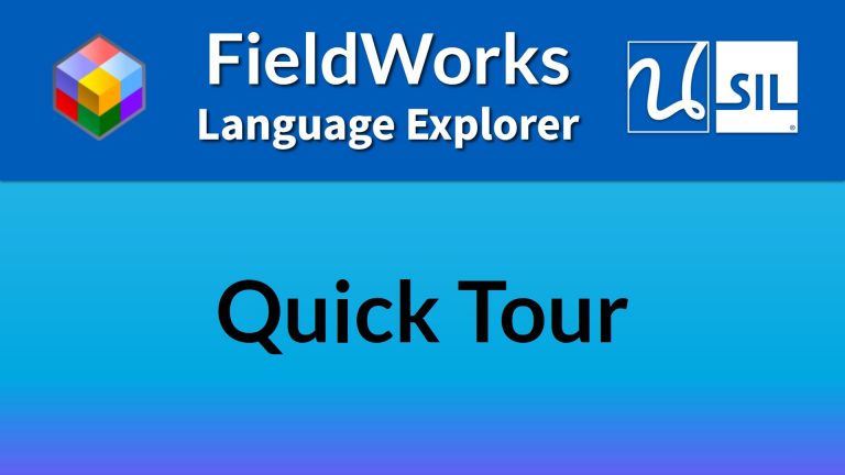 FieldWorks Language Explorer™ - Dictionary Creation Software